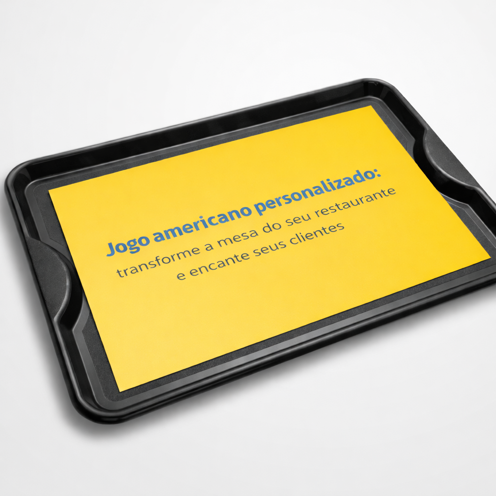 jogo americano papel bandeja